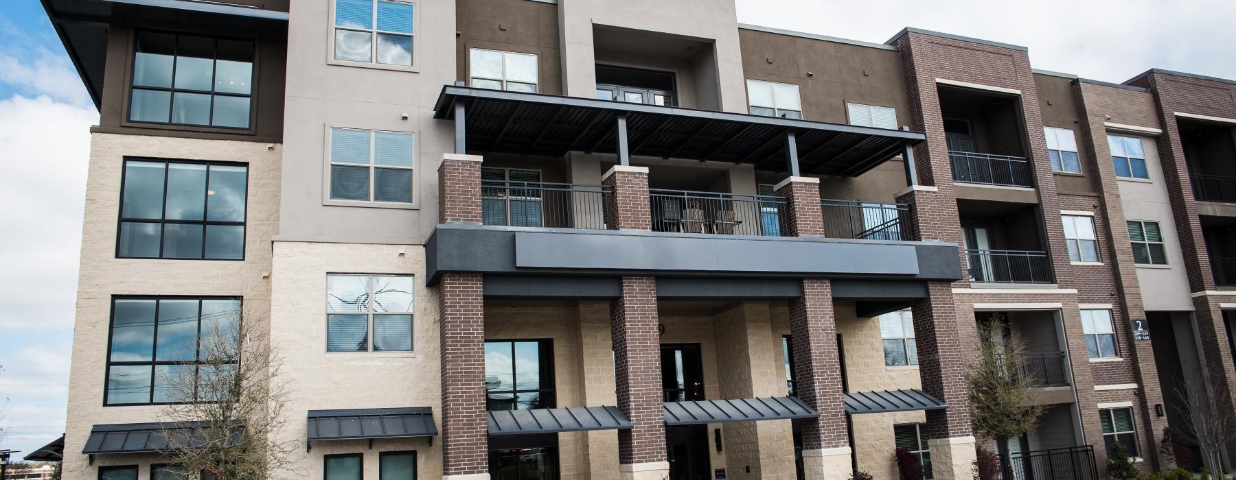 a building with balconies